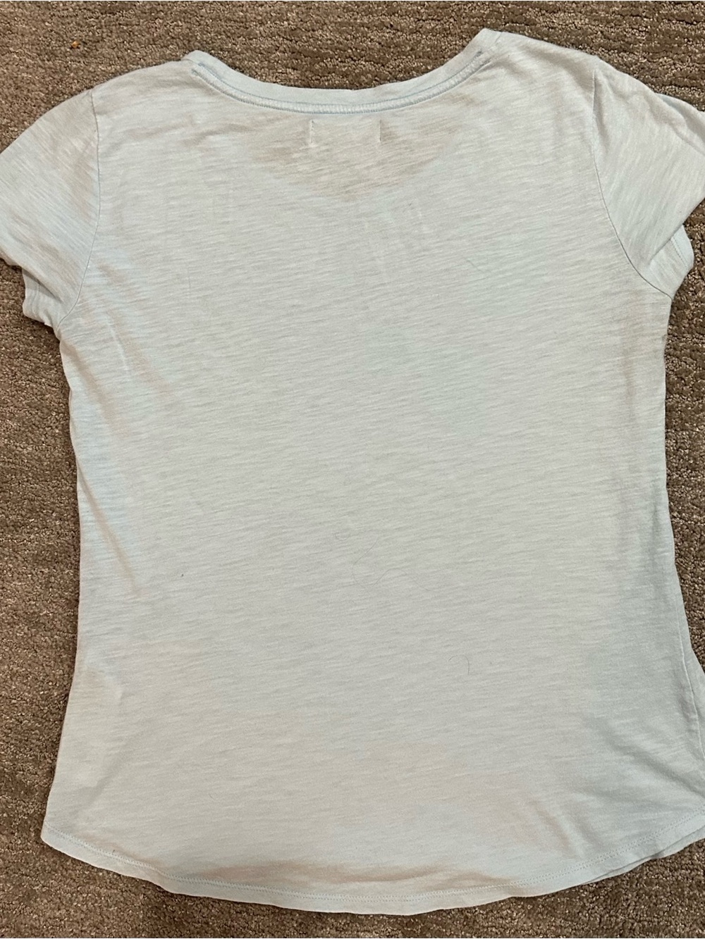 Abercrombie & Fitch Pale Blue Short Sleeve Crewneck Tee - Picture 3 of 3